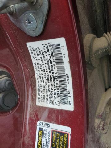 19XFA1F61AE033817 - 2010 HONDA CIVIC LX-S برغندي صورة 12