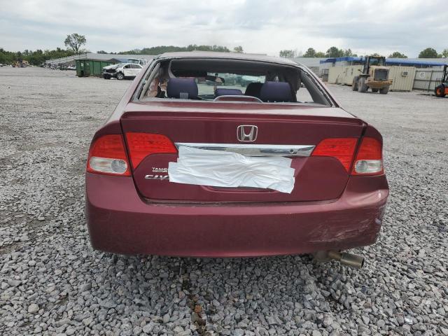 19XFA1F61AE033817 - 2010 HONDA CIVIC LX-S BURGUNDY photo 6