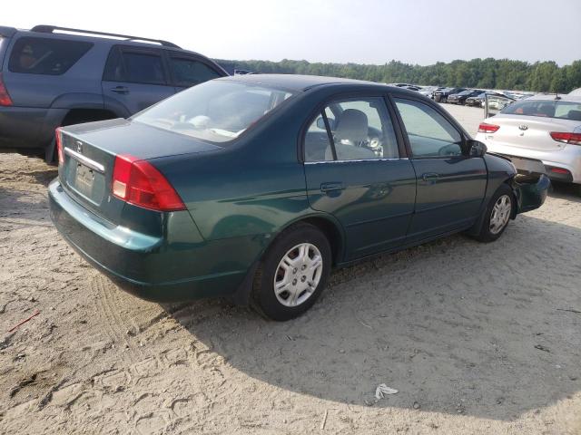 1HGES16572L003148 - 2002 HONDA CIVIC LX GREEN photo 3