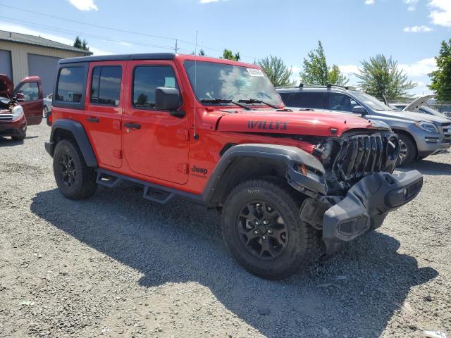 1C4HJXDG4MW693514 - 2021 JEEP WRANGLER U SPORT Қызыл фото 4