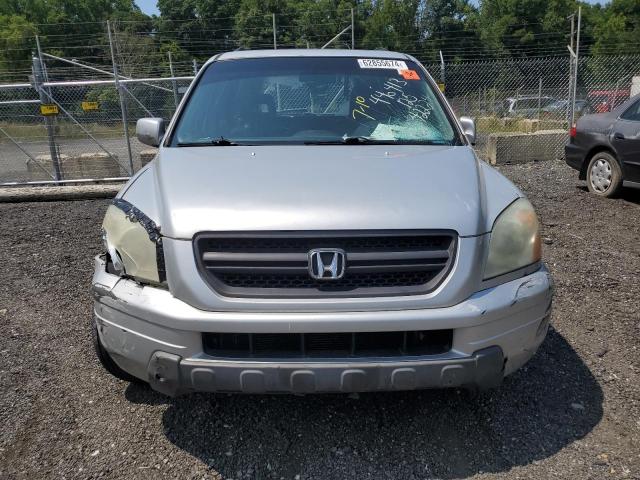 5FNYF18625B043697 - 2005 HONDA PILOT EXL SILVER photo 5