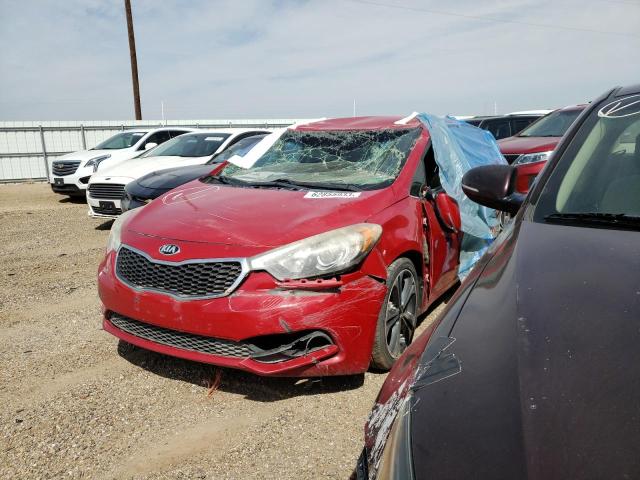 KNAFX4A83F5282094 - 2015 KIA FORTE EX RED photo 1