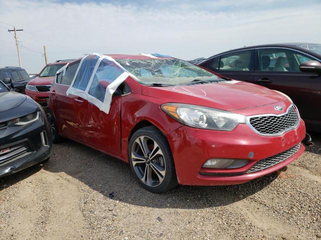 KNAFX4A83F5282094 - 2015 KIA FORTE EX RED photo 4