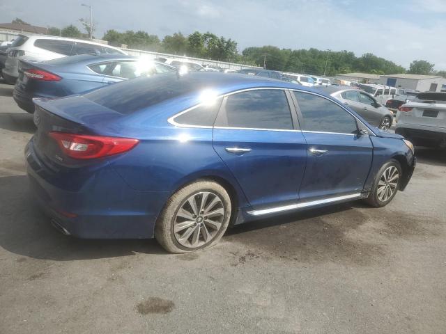 5NPE34AF5FH074582 - 2015 HYUNDAI SONATA SPORT BLUE photo 3