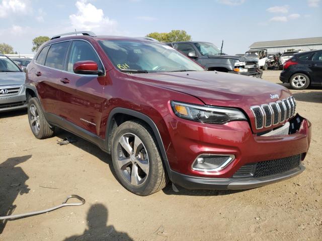 1C4PJMDXXKD373925 - 2019 JEEP CHEROKEE LIMITED MAROON photo 1