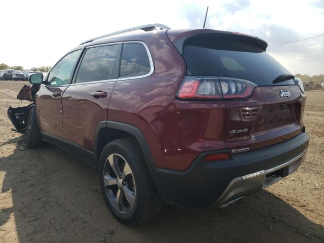 1C4PJMDXXKD373925 - 2019 JEEP CHEROKEE LIMITED MAROON photo 3