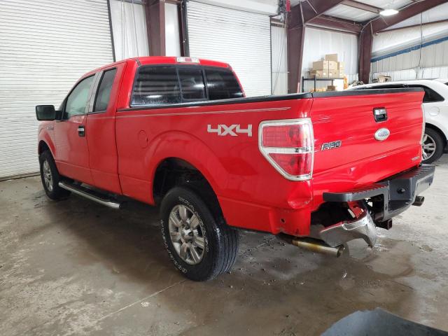 1FTFX1EFXBFB00809 - 2011 FORD F150 SUPER CAB RED photo 2