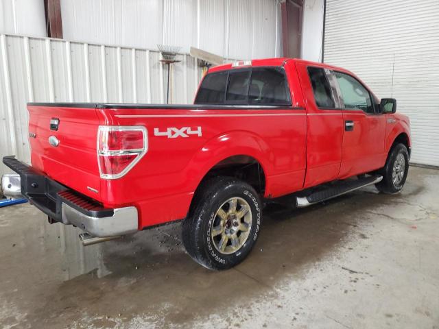 1FTFX1EFXBFB00809 - 2011 FORD F150 SUPER CAB RED photo 3