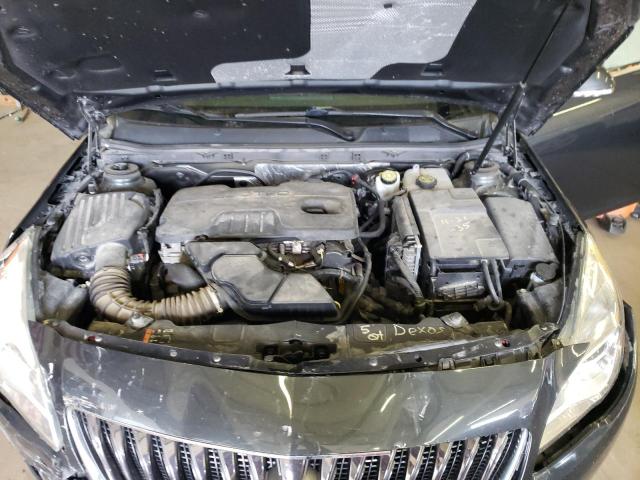 2G4GV5EK9E9309336 - 2014 BUICK REGAL GRAY photo 11