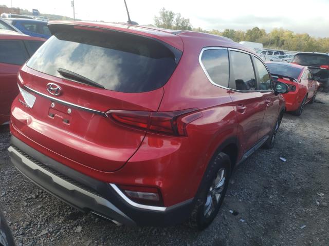 5NMS23AD2LH269059 - 2020 HYUNDAI SANTA FE SE RED photo 4