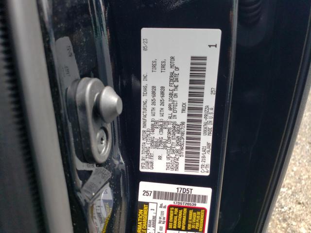 5TFNA5EC3PX017198 - 2023 TOYOTA TUNDRA CREWMAX PLATINUM BLACK photo 13