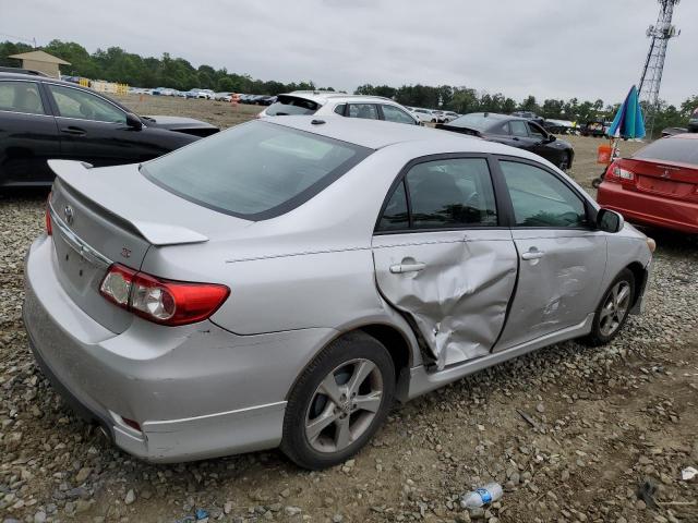 2T1BU4EE5BC752715 - 2011 TOYOTA COROLLA BASE ვერცხლისფერი ფოტო 3