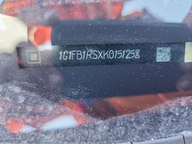 1G1FB1RSXK0151258 - 2019 CHEVROLET CAMARO LS RED photo 12