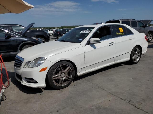 WDDHF5KB9DA702322 - 2013 MERCEDES-BENZ E 350 WHITE photo 1