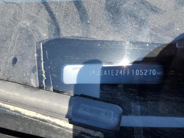 5YJSA1E24FF105270 - 2015 TESLA MODEL S Սև լուսանկար 12