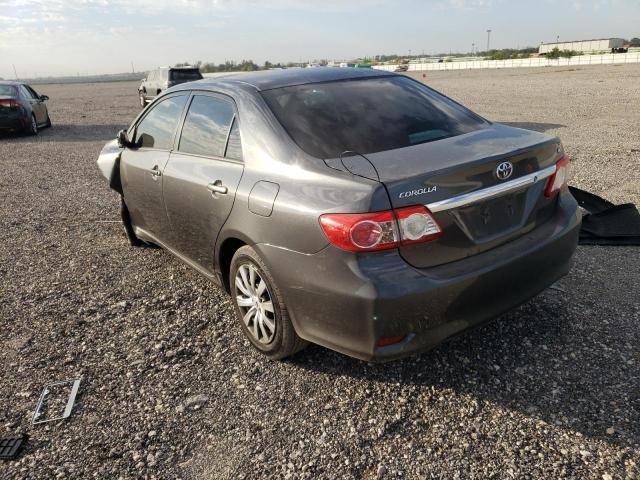 5YFBU4EEXCP036751 - 2012 TOYOTA COROLLA BASE GRAY photo 3