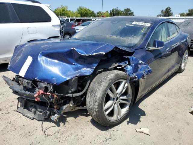 5YJSA1S23FF099286 - 2015 TESLA MODEL S 70D BLUE photo 1