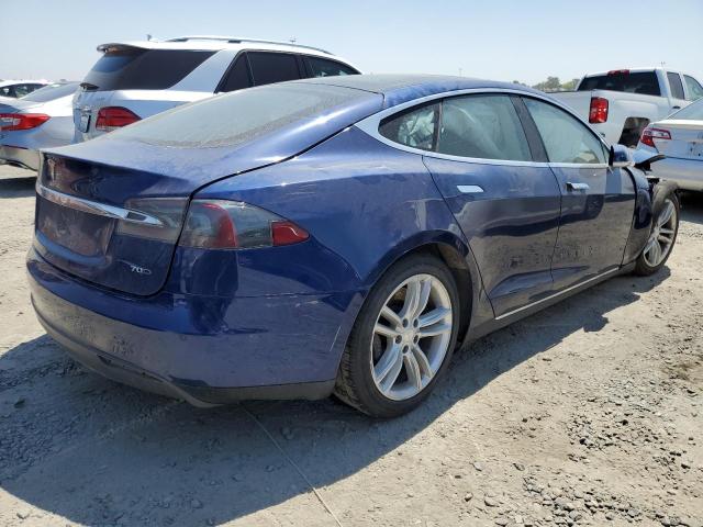 5YJSA1S23FF099286 - 2015 TESLA MODEL S 70D BLUE photo 3