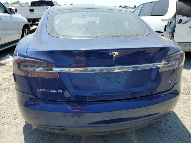 5YJSA1S23FF099286 - 2015 TESLA MODEL S 70D BLUE photo 6