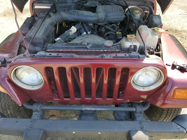 1J4FY29P1WP719718 - 1998 JEEP WRANGLER SE BURGUNDY photo 11