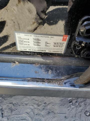 5YJSA1DN7CFS00798 - 2012 TESLA MODEL S BLACK photo 12