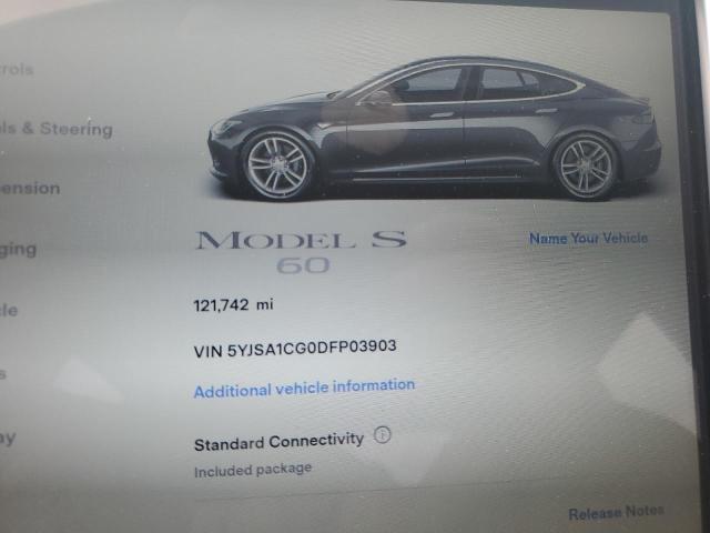 5YJSA1CG0DFP03903 - 2013 TESLA MODEL S ნაცრისფერი ფოტო 9