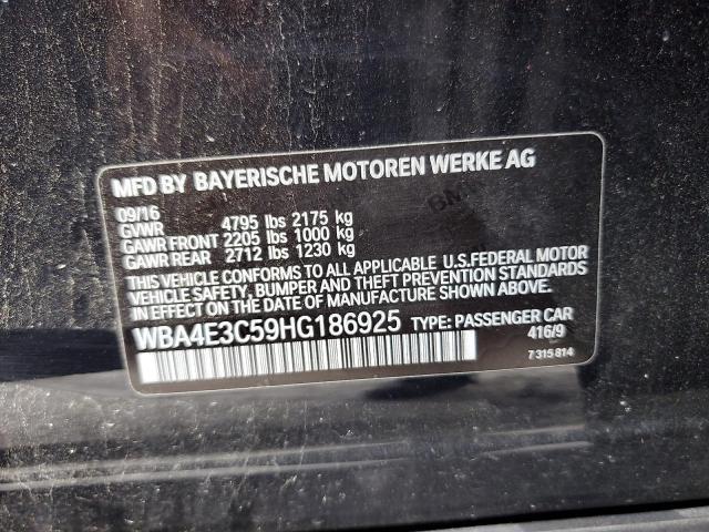 WBA4E3C59HG186925 - 2017 BMW 440I GRAN COUPE BLUE photo 12