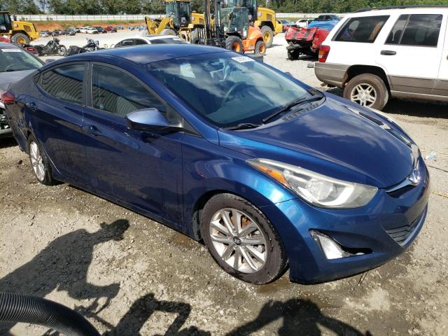 5NPDH4AE9FH602192 - 2015 HYUNDAI ELANTRA SE BLUE photo 4