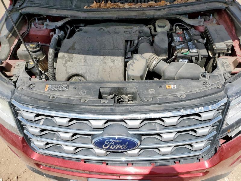 1FM5K7F81HGB14089 - 2017 FORD EXPLORER LIMITED MAROON photo 12