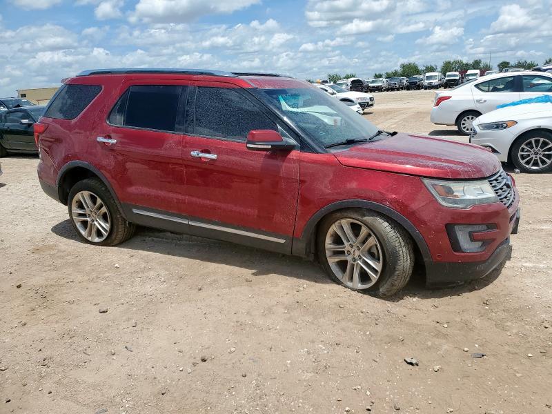 1FM5K7F81HGB14089 - 2017 FORD EXPLORER LIMITED MAROON photo 4