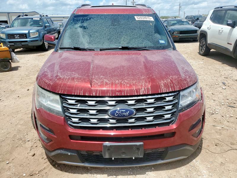 1FM5K7F81HGB14089 - 2017 FORD EXPLORER LIMITED MAROON photo 5