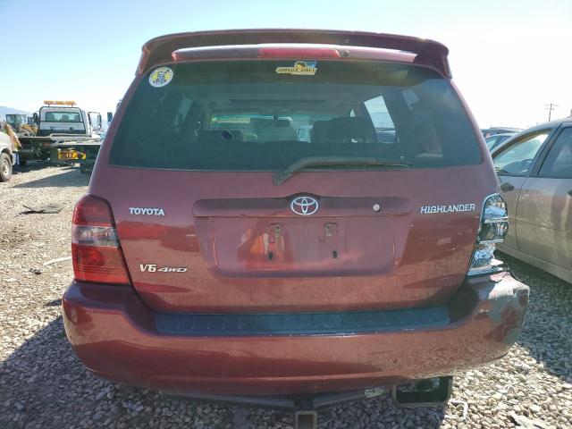 JTEEP21A170216286 - 2007 TOYOTA HIGHLANDER SPORT MAROON photo 6