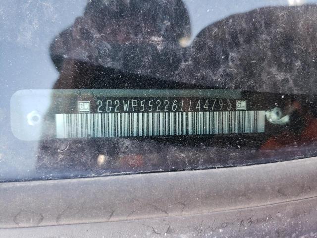 2G2WP552261144793 - 2006 PONTIAC GRAND PRIX 红色 照片 12