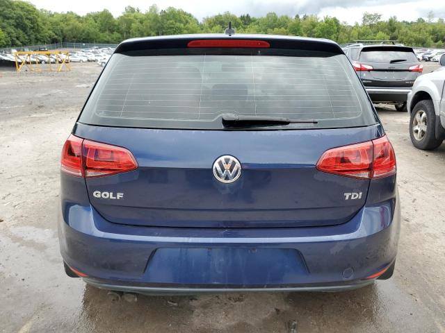 3VWRA7AU1FM030819 - 2015 VOLKSWAGEN GOLF TDI BLUE photo 6