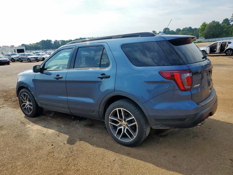 1FM5K8GT5JGC87273 - 2018 FORD EXPLORER SPORT Կապույտ լուսանկար 2
