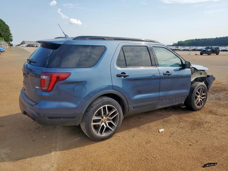 1FM5K8GT5JGC87273 - 2018 FORD EXPLORER SPORT Կապույտ լուսանկար 3