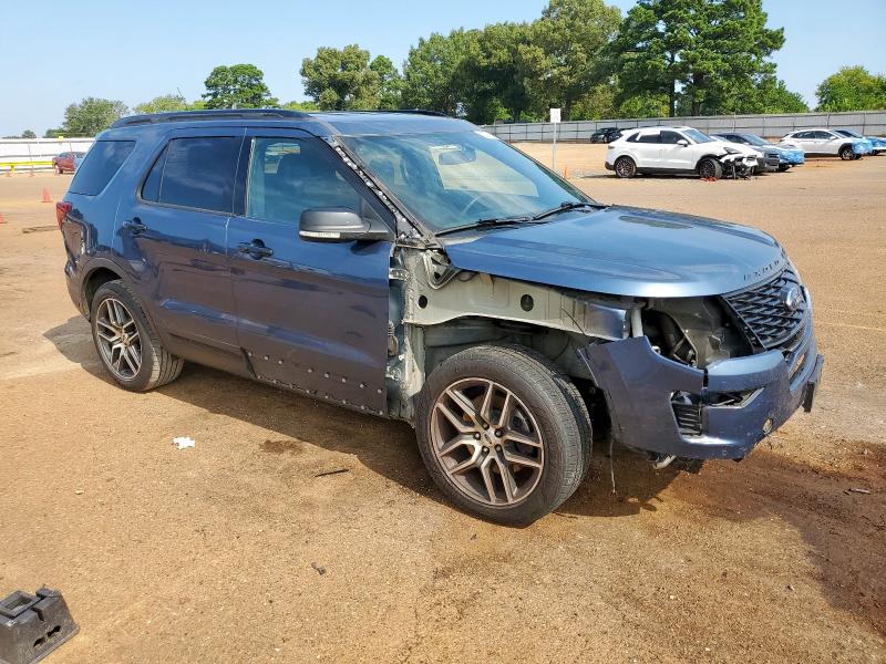 1FM5K8GT5JGC87273 - 2018 FORD EXPLORER SPORT Կապույտ լուսանկար 4