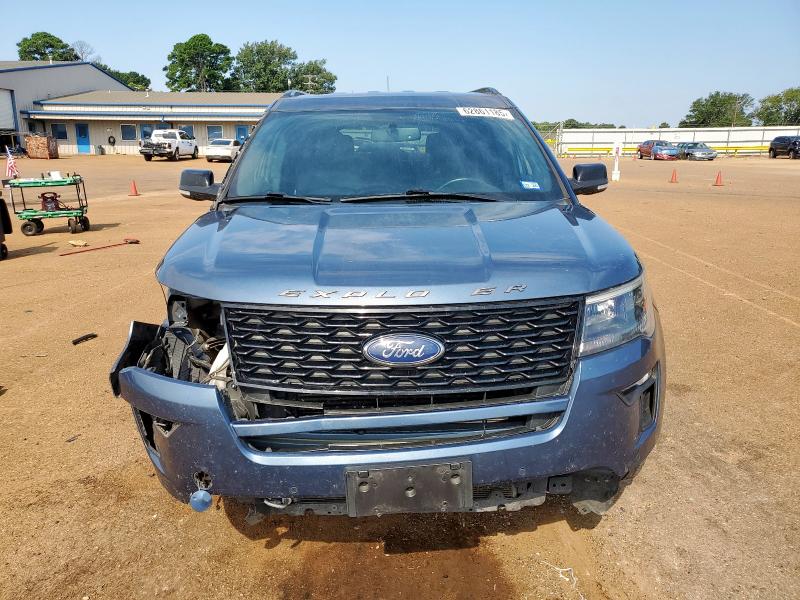 1FM5K8GT5JGC87273 - 2018 FORD EXPLORER SPORT Կապույտ լուսանկար 5
