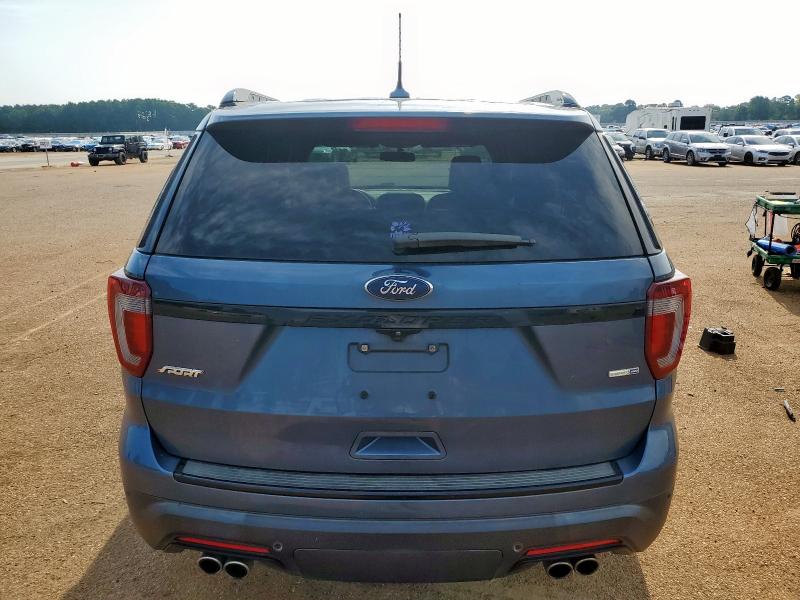1FM5K8GT5JGC87273 - 2018 FORD EXPLORER SPORT Կապույտ լուսանկար 6