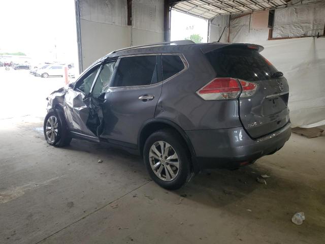 KNMAT2MT2GP678794 - 2016 NISSAN ROGUE S GRAY photo 2