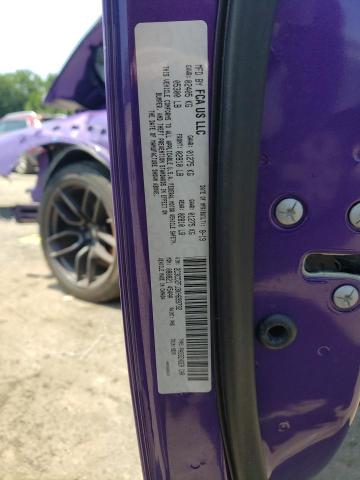 2C3CDZFJ3KH699732 - 2019 DODGE CHALLENGER R/T SCAT PACK PURPLE photo 12