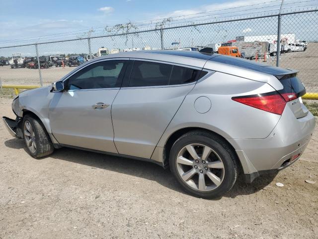2HNYB1H4XCH500736 - 2012 ACURA ZDX TECHNOLOGY SILVER photo 2