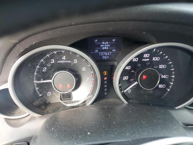 2HNYB1H4XCH500736 - 2012 ACURA ZDX TECHNOLOGY SILVER photo 9