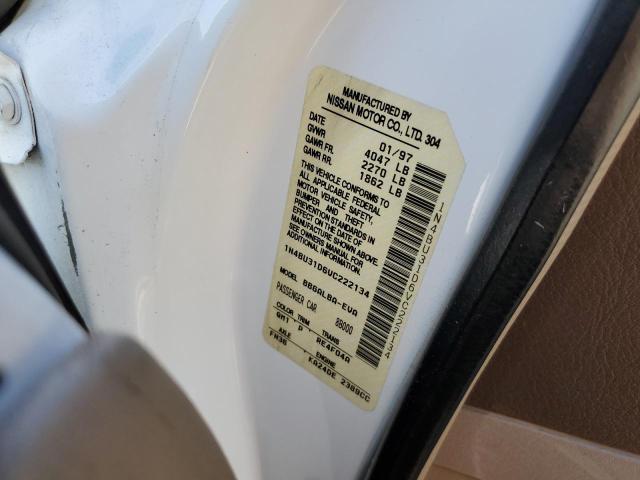 1N4BU31D6VC222134 - 1997 NISSAN ALTIMA XE WHITE photo 12