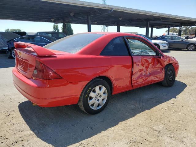 1HGEM22922L043873 - 2002 HONDA CIVIC EX RED photo 3