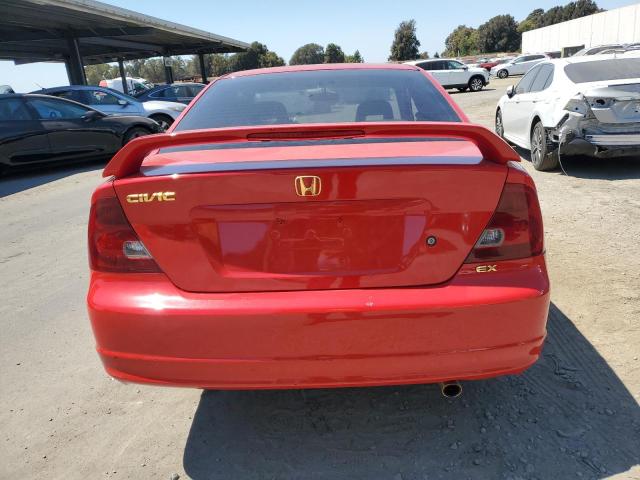 1HGEM22922L043873 - 2002 HONDA CIVIC EX RED photo 6