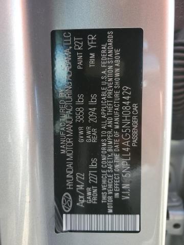 5NPLL4AG5NH084429 - 2022 HYUNDAI ELANTRA SE SILVER photo 13