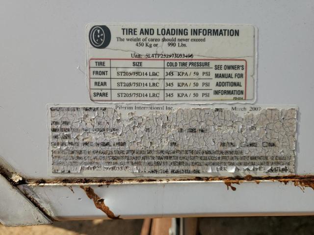 5L4TP252973033496 - 2007 ALML CAMPER თეთრი ფოტო 10