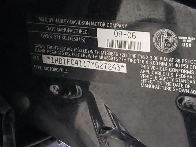 1HD1FC4117Y627243 - 2007 HARLEY-DAVIDSON FLHTCUI 双色 照片 10