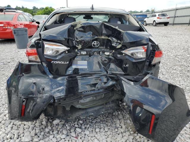 5YFEPMAE2NP381253 - 2022 TOYOTA COROLLA LE BLACK photo 6